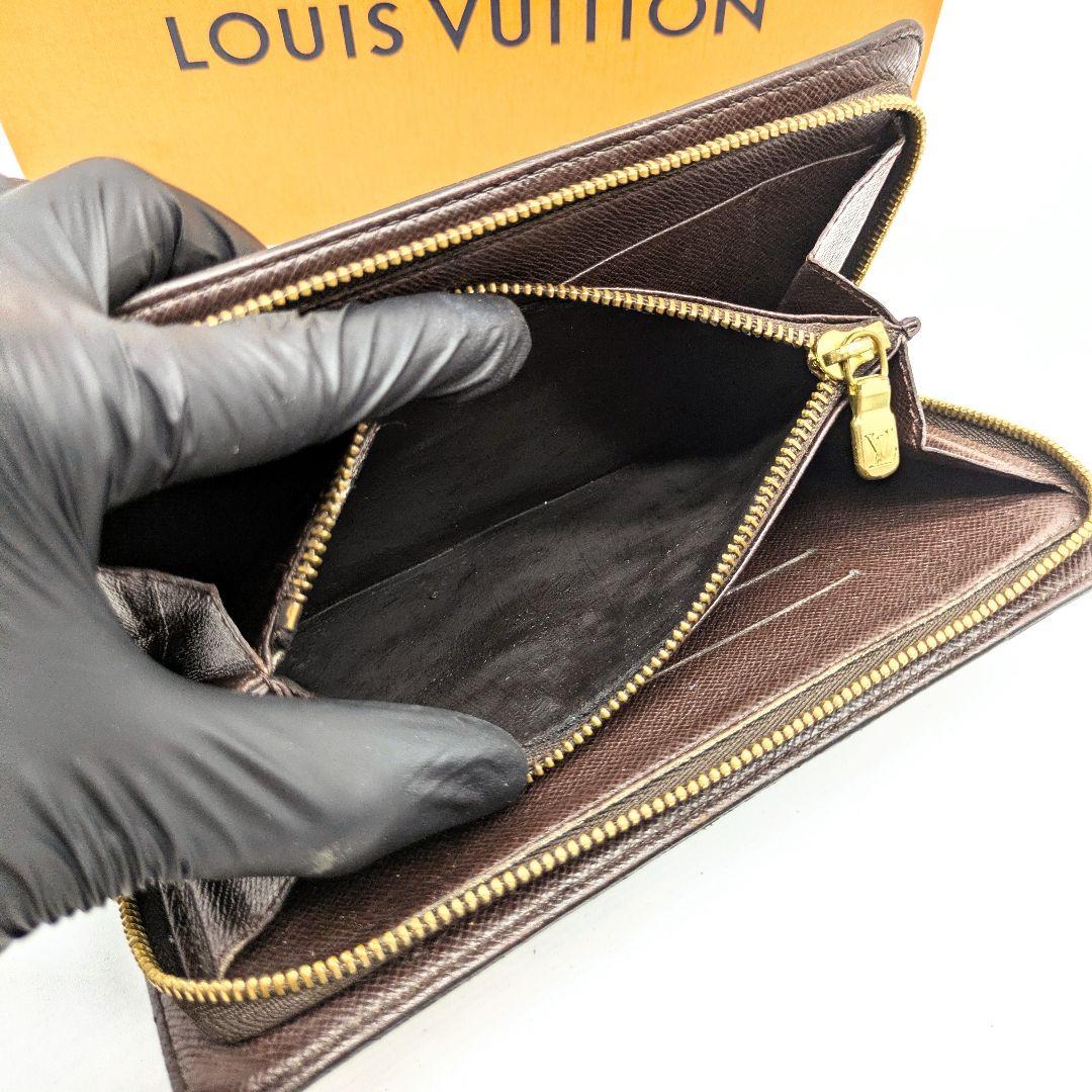 【定番保存袋付き】ルイヴィトン ラウンドジップ ダミエ 長財布 ルイヴィトン