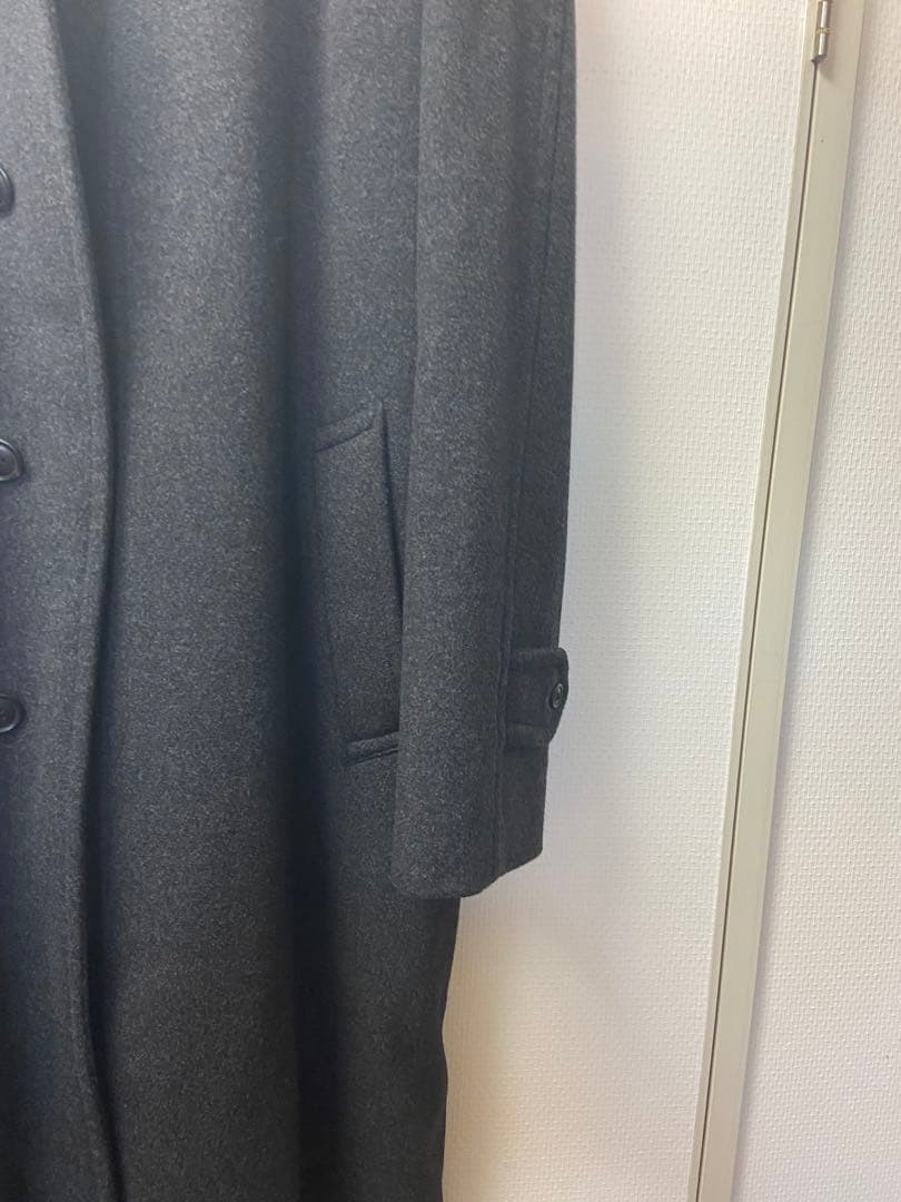 バーバリー　ウールカシミアコート　メンズ　三陽商会　濃いグレー