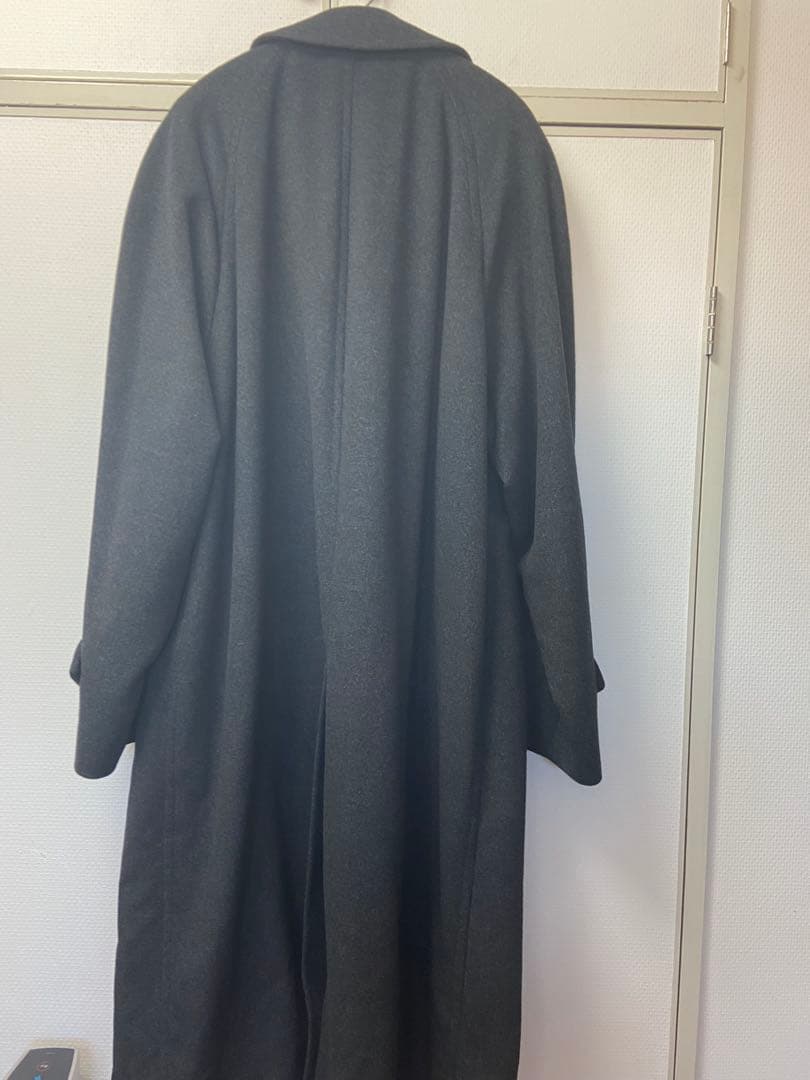 バーバリー　ウールカシミアコート　メンズ　三陽商会　濃いグレー