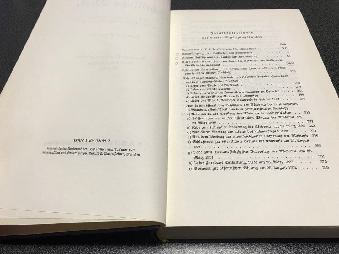 超レア洋書 #4 1810-1850. Schellings Werke.