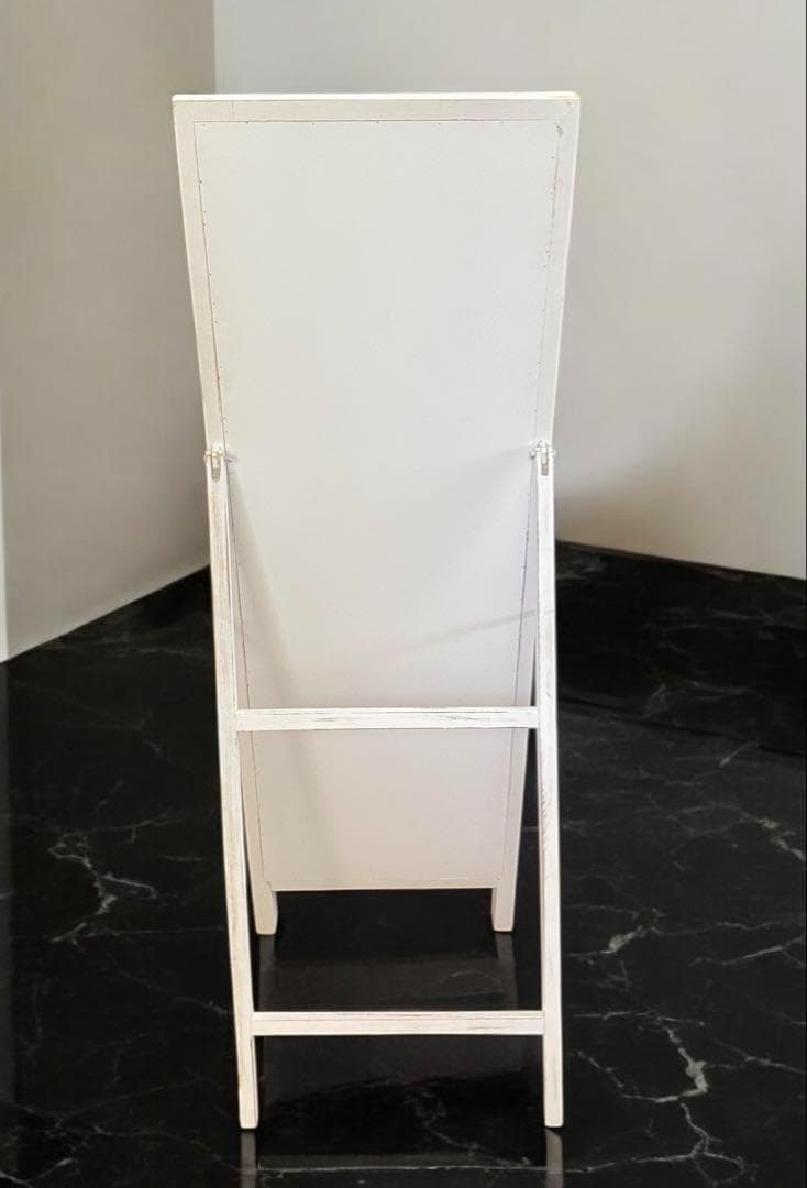 アンティーク調カントリー調★扉付きスタンドミラー　姿見　135cm　存在感抜群！