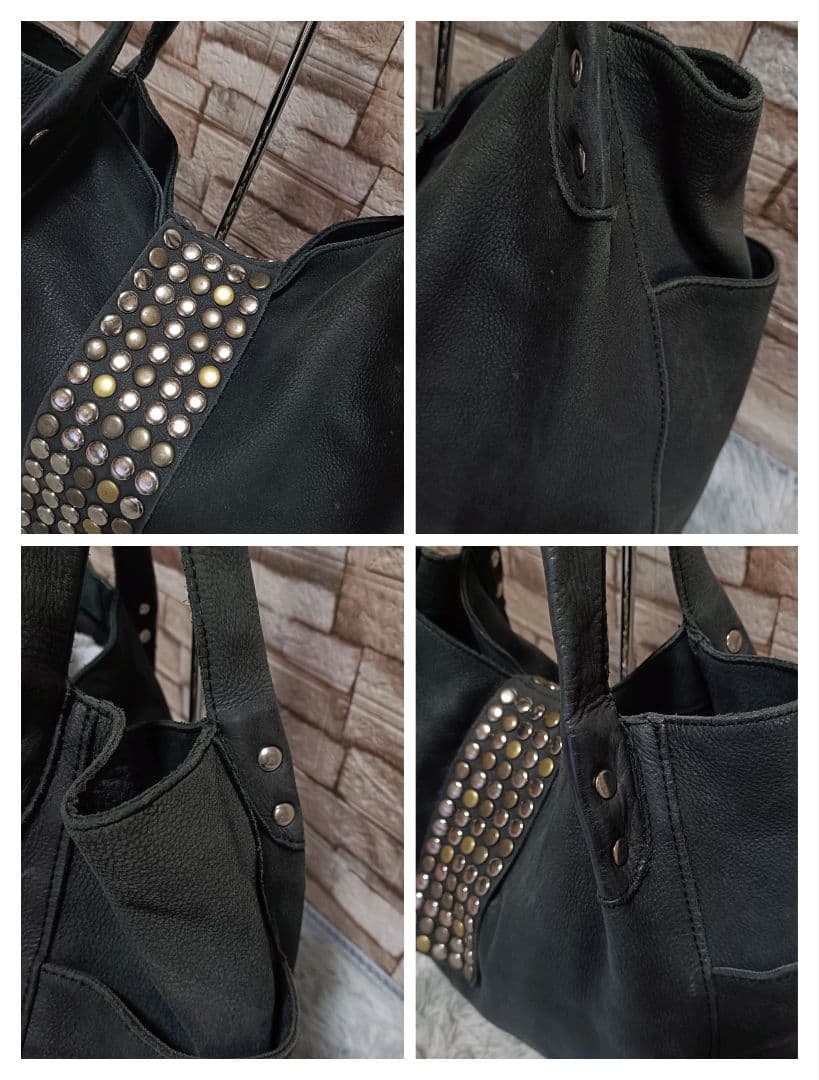 バッグ y2k 00s Archive TRES toteBag Studs BLACK