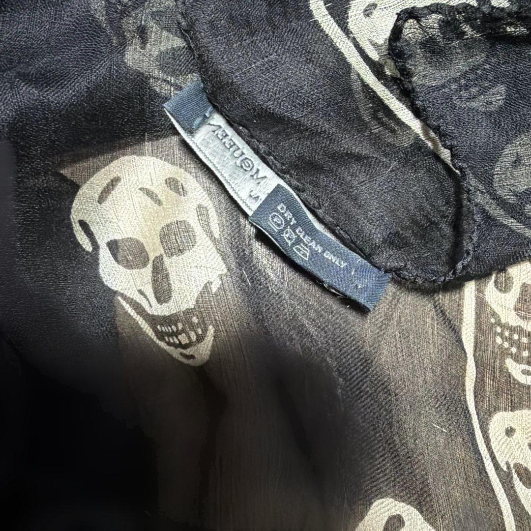ALEXANDER McQUEEN アレキサンダーマックイーンスカル大判ストール