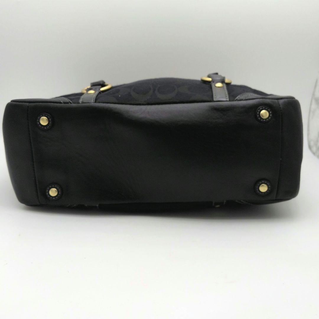 【極美品】COACH トートバッグ シグネチャー ターンロックy2k ブラック