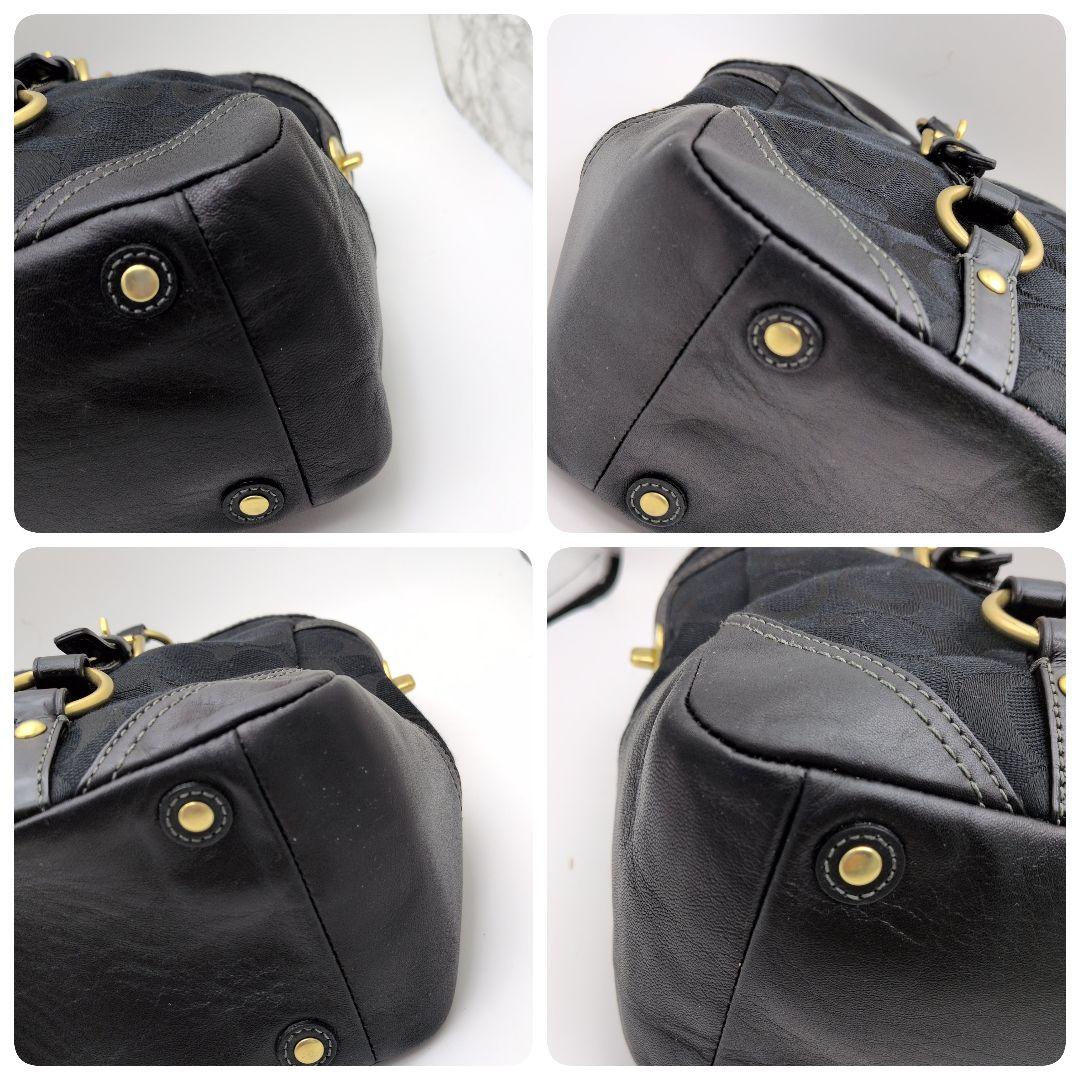 【極美品】COACH トートバッグ シグネチャー ターンロックy2k ブラック