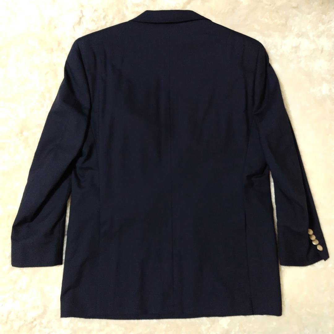 極美品✨バーバリー ロンドン セットアップ ダブル 紺ブレ 羊毛 モヘヤ