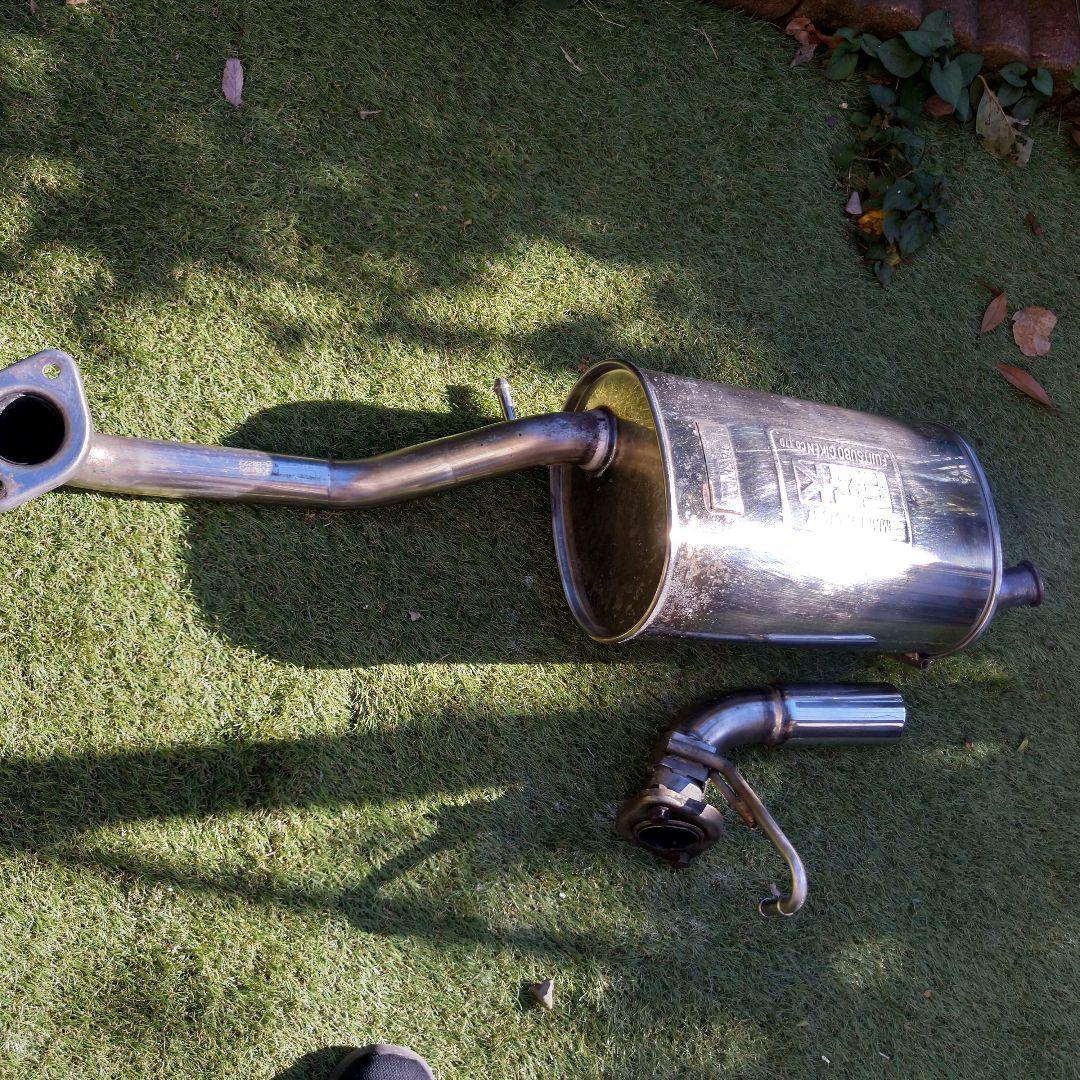 ワゴンRスティングレー MH22S FUJITSUBO ステンレスマフラー 中古