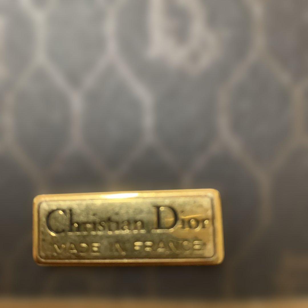 Dior ディオール チェーン ショルダーバッグ ハニカム柄 PVC レザー