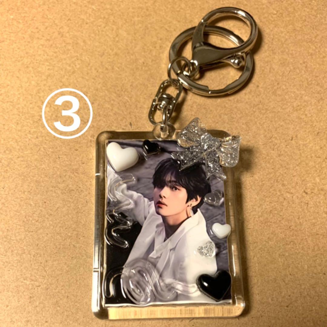 ミニフォトキーホルダー デコ アクキー トレカケース