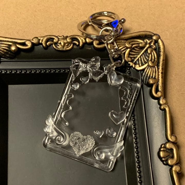 ミニフォトキーホルダー デコ アクキー トレカケース