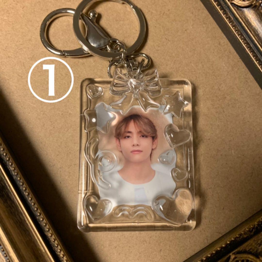 ミニフォトキーホルダー デコ アクキー トレカケース