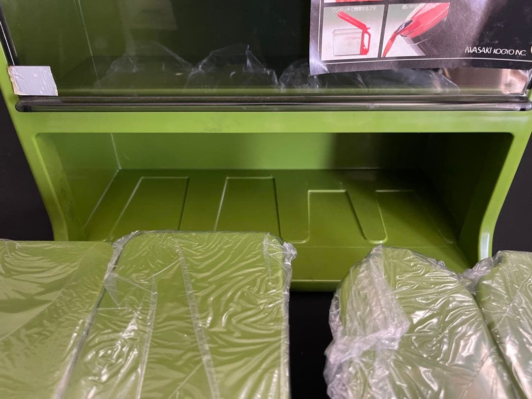 昭和レトロ CUBIC キュービック 調味料入れ レトロポップ 箱付 未使用品