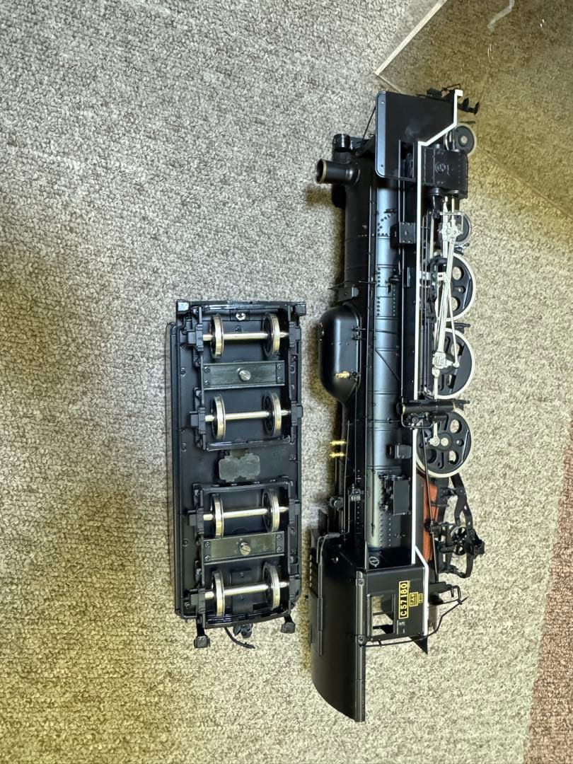 C57形180号機蒸気機関車 1/45 展示ケース付