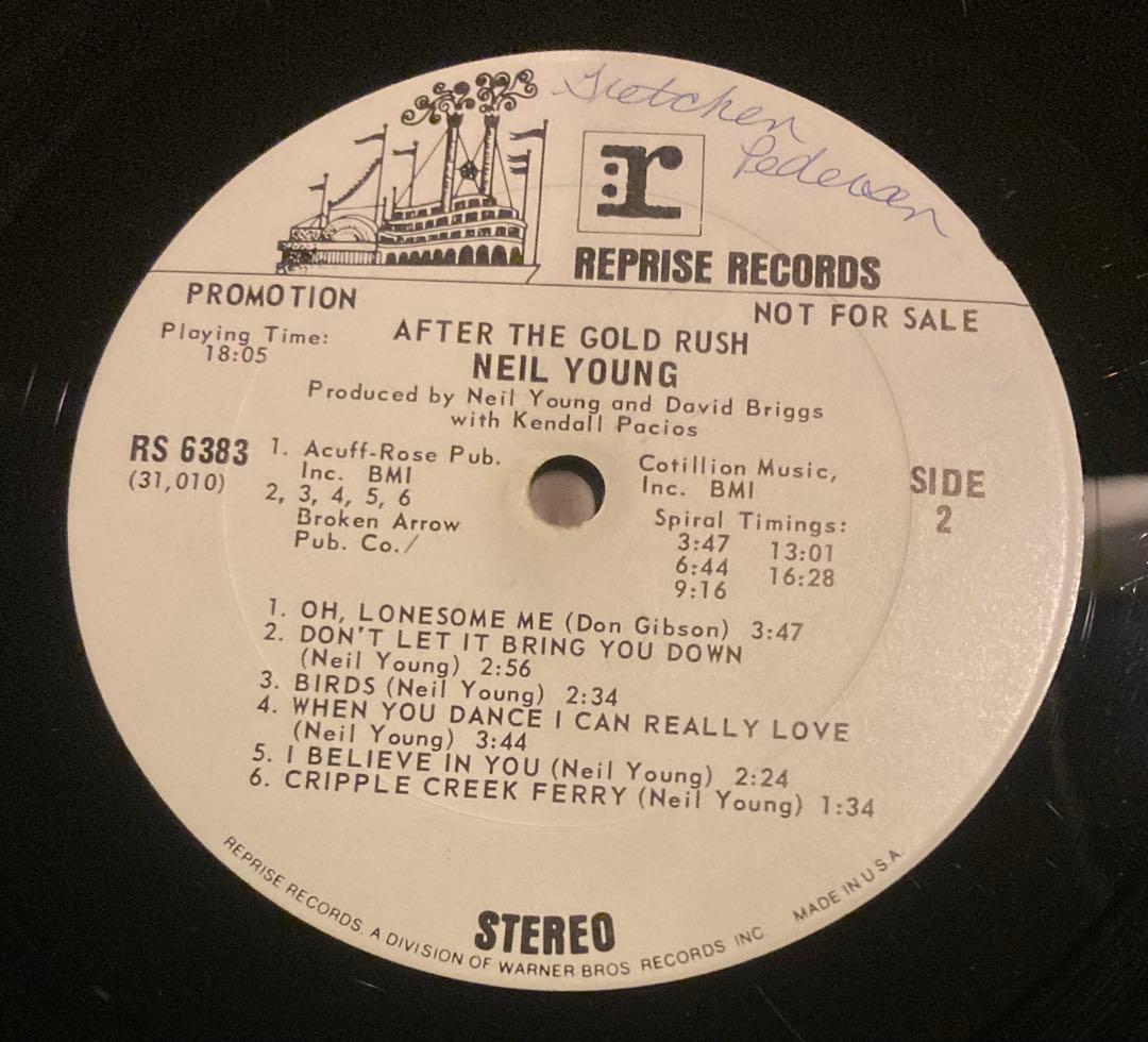 ■究極最高音質USオリジナル白ラベルプロモ盤■NEIL YOUNG / ニールヤ