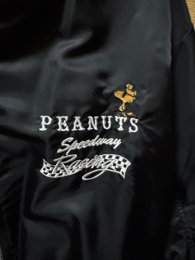 SNOOPY×Flagstaff PEANUTS BIKER MA-1 黒XL
