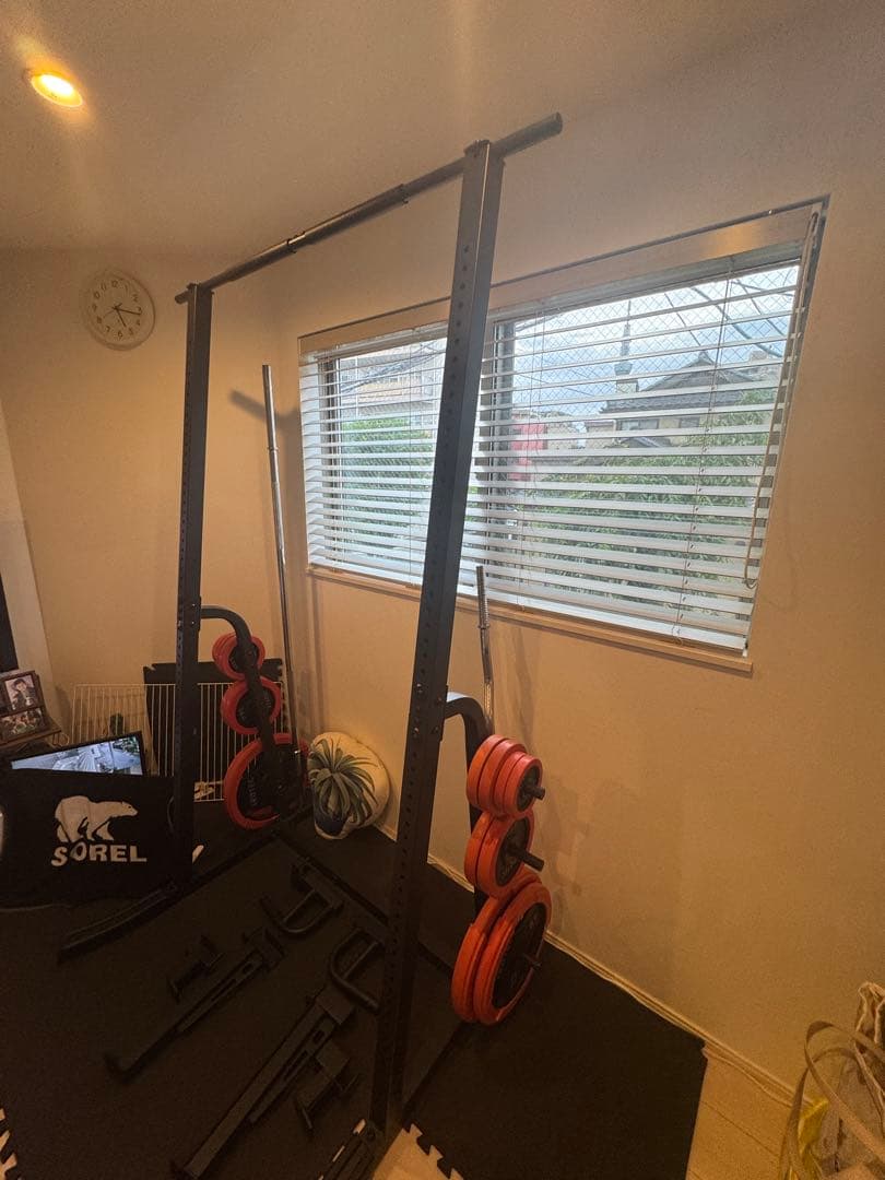 引取り限定　バーウィングハーフラック、ベンチプレスセット売り