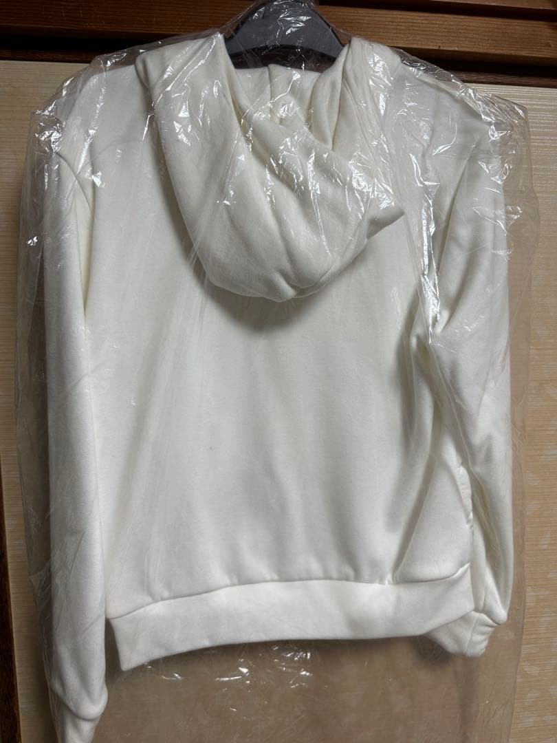 and per se ホワイト M フード付きジャケット