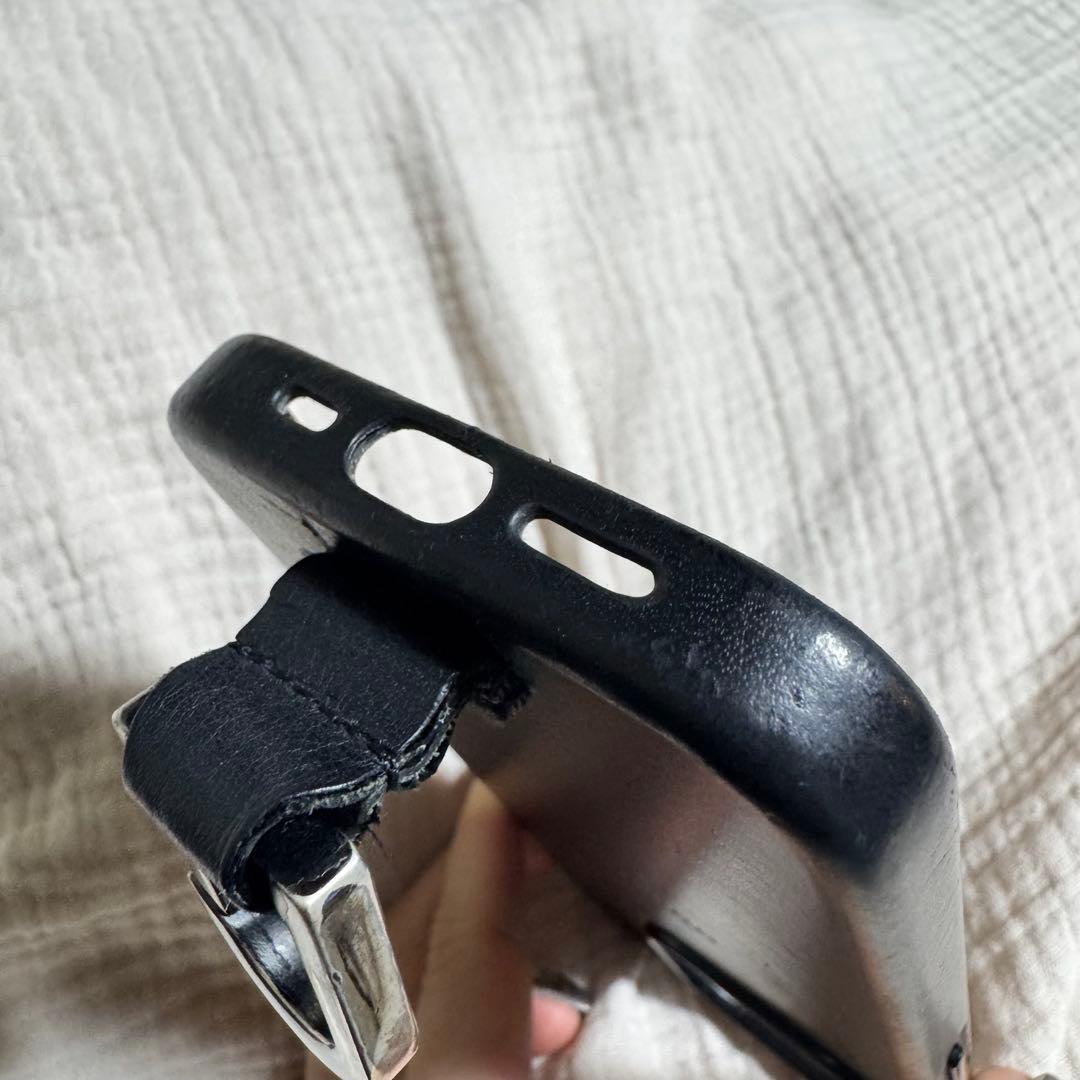 【期間限定値引】objets.io ブラック スマホケース ショルダーストラップ