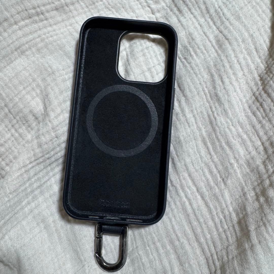 【期間限定値引】objets.io ブラック スマホケース ショルダーストラップ