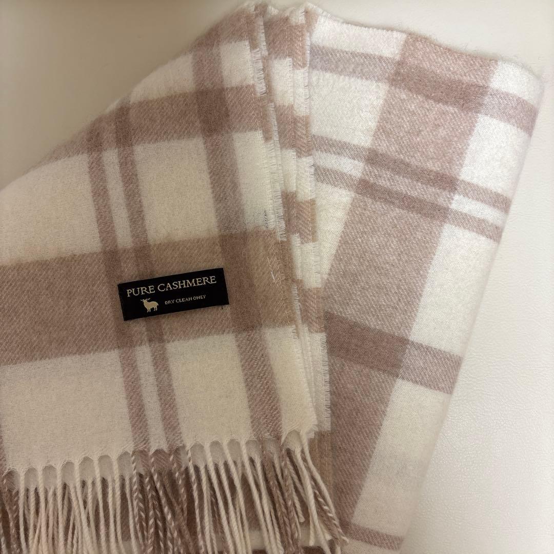 23区　カシミヤ100% 大判ストール