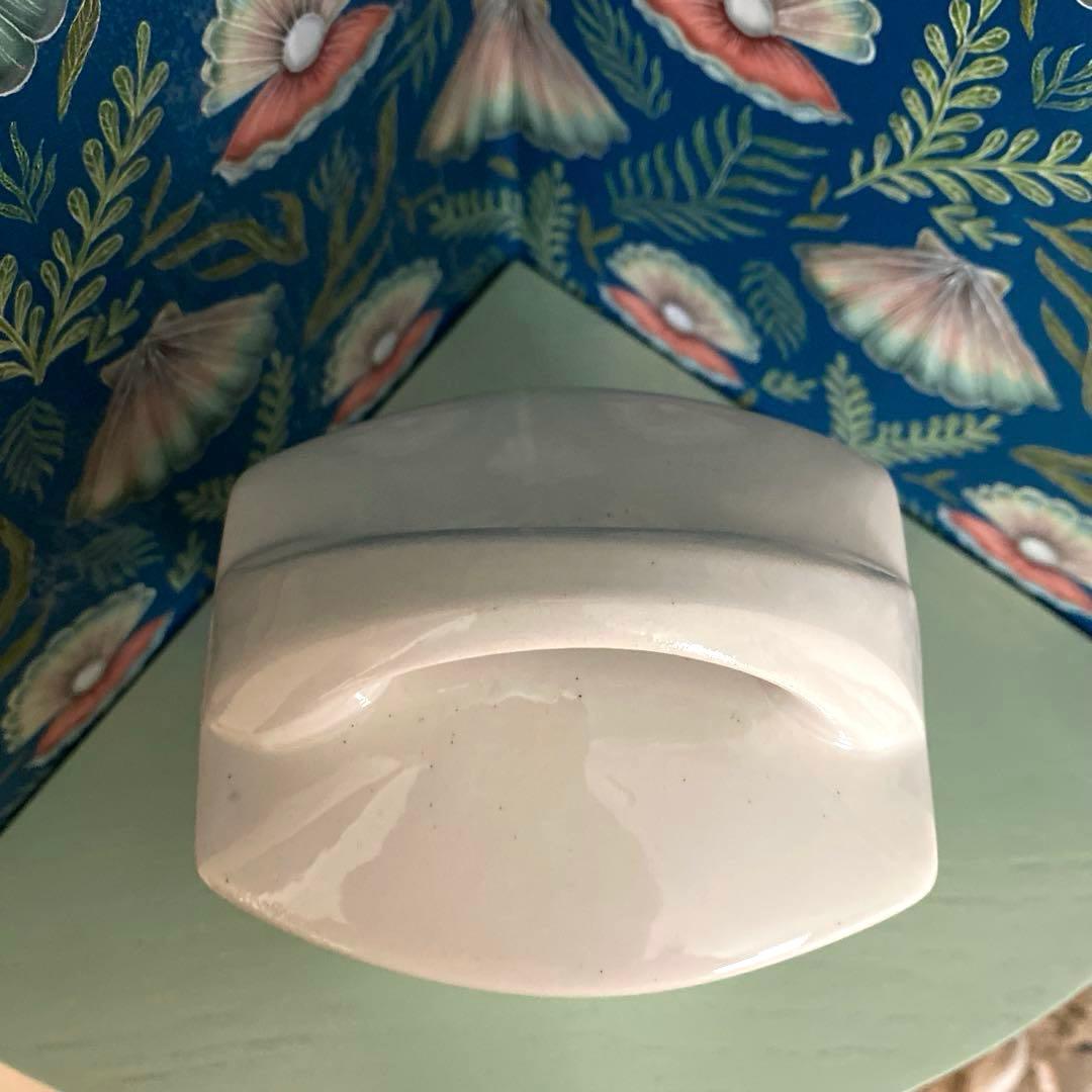 HBCM Béarn クレイユエモントロー バスク柄 陶器キャニスター【I】