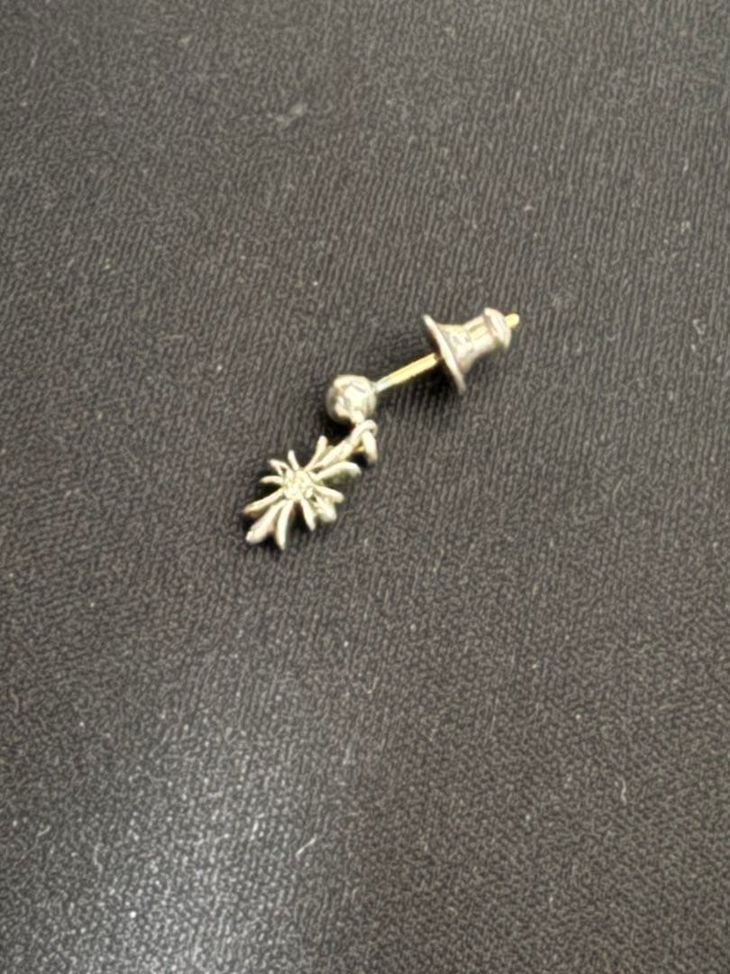 クロムハーツ 両面ダイヤ タイニーE CHドロップピアス