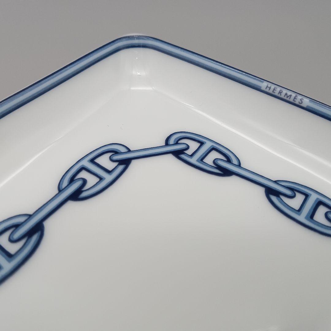 HERMES エルメス シェーヌダンクル スクエアプレート 共箱