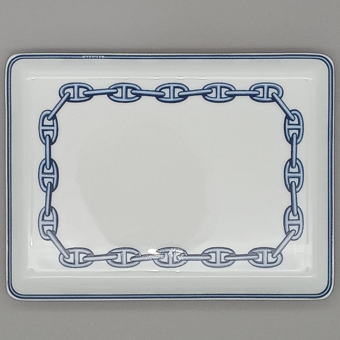 HERMES エルメス シェーヌダンクル スクエアプレート 共箱