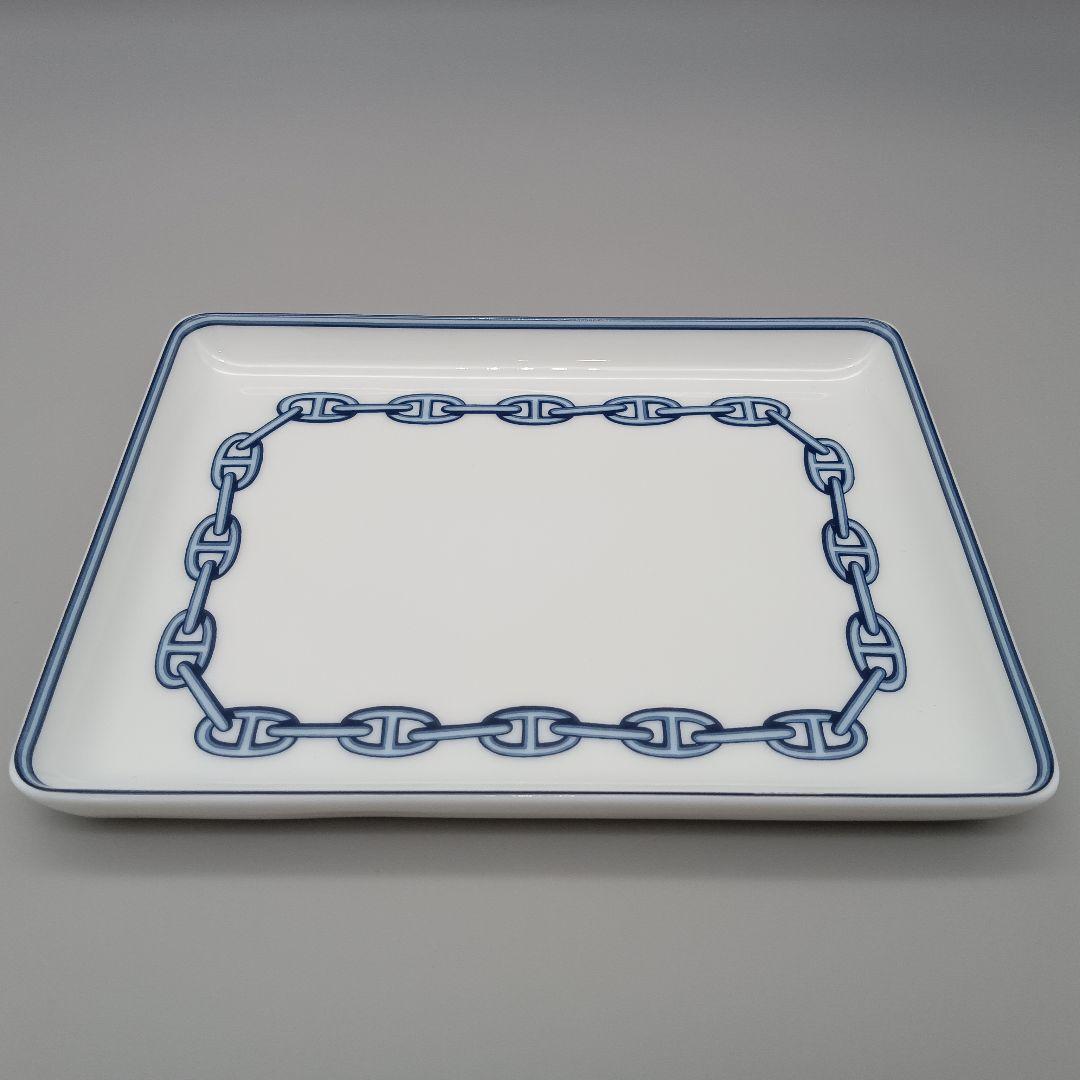 HERMES エルメス シェーヌダンクル スクエアプレート 共箱