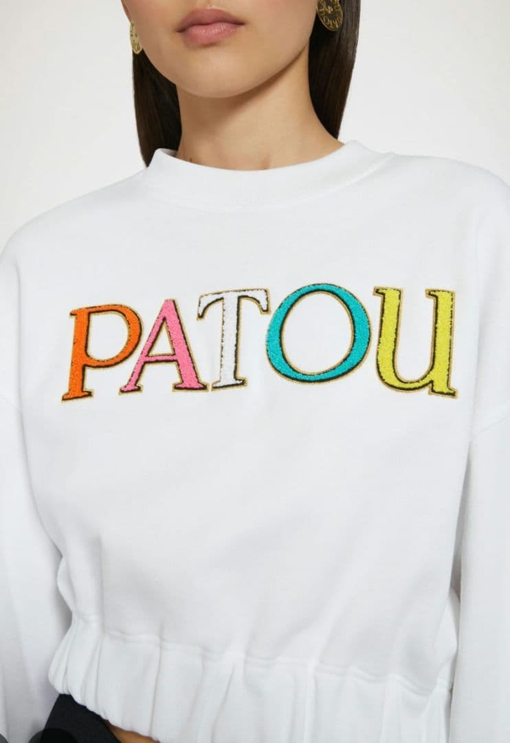 PATOU 刺繍ロゴ クロップドスウェット♡定価：¥90,200