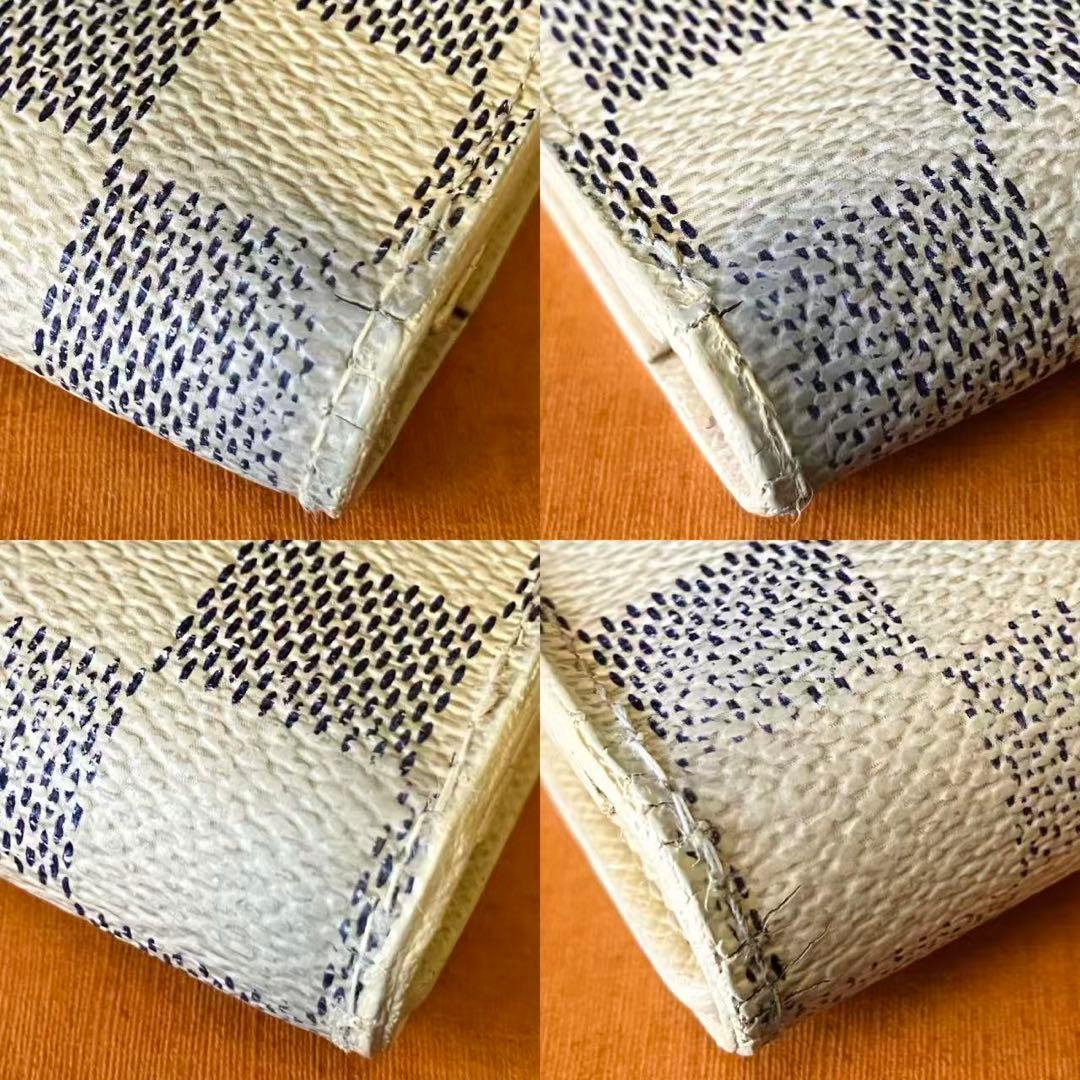 LOUIS VUlTTON ダミエアズール インターナショナル 三つ折り長財布❣️