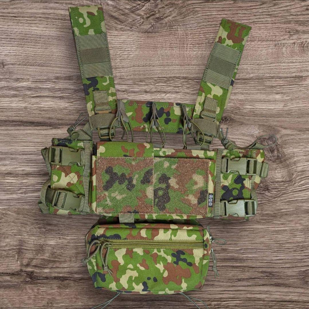 【新品】MK4タイプ　チェストリグ　陸自迷彩　Bセット