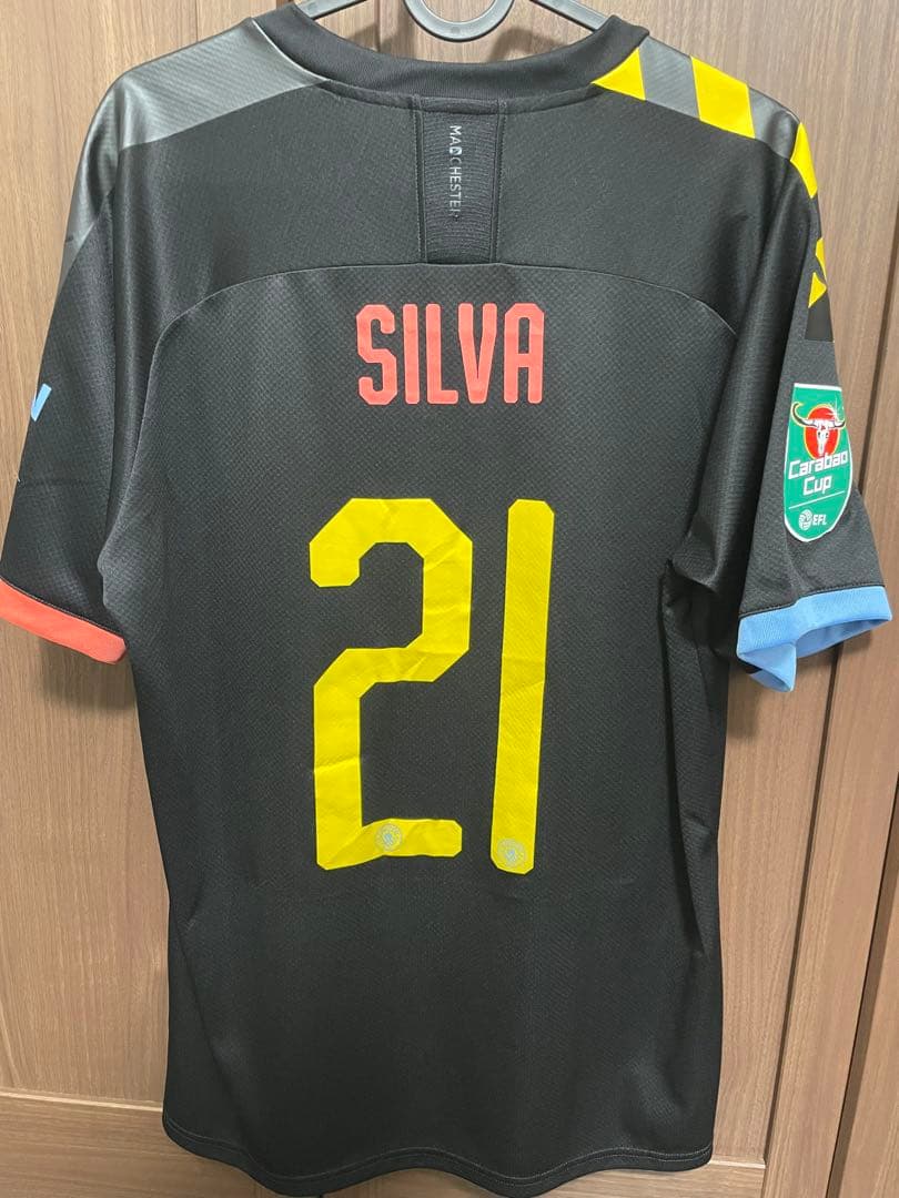 マンチェスター・シティ カラバオカップ 決勝ユニフォーム ダビド・シルバ L