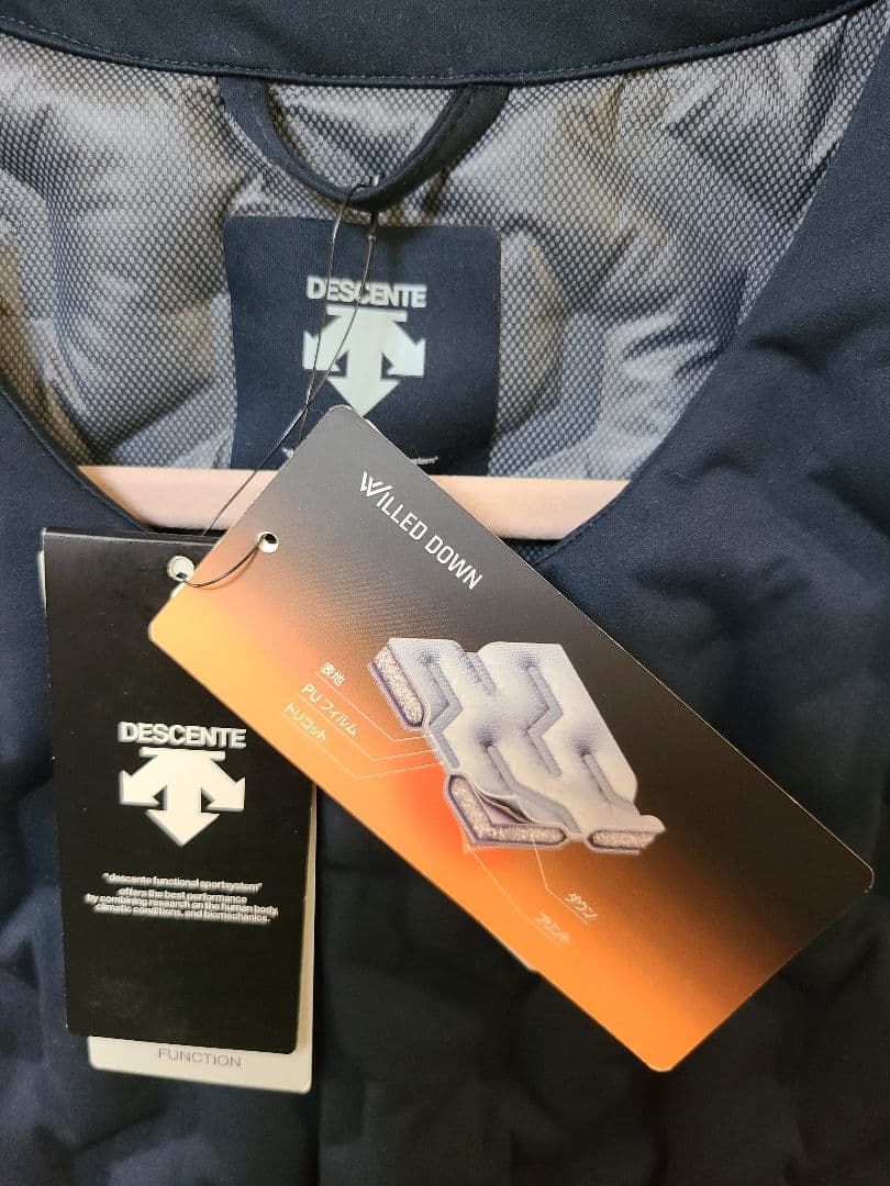 sorte　　【未使用品・試着のみ】DESCENTE　ベスト　紺/ネイビー