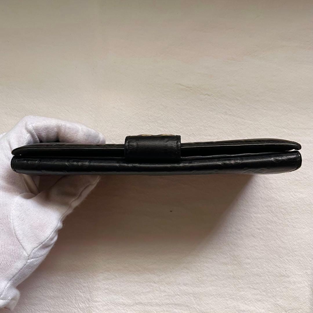 GUCCI ラブリーハート GGエンボス ブラック　長財布　1212-⑧