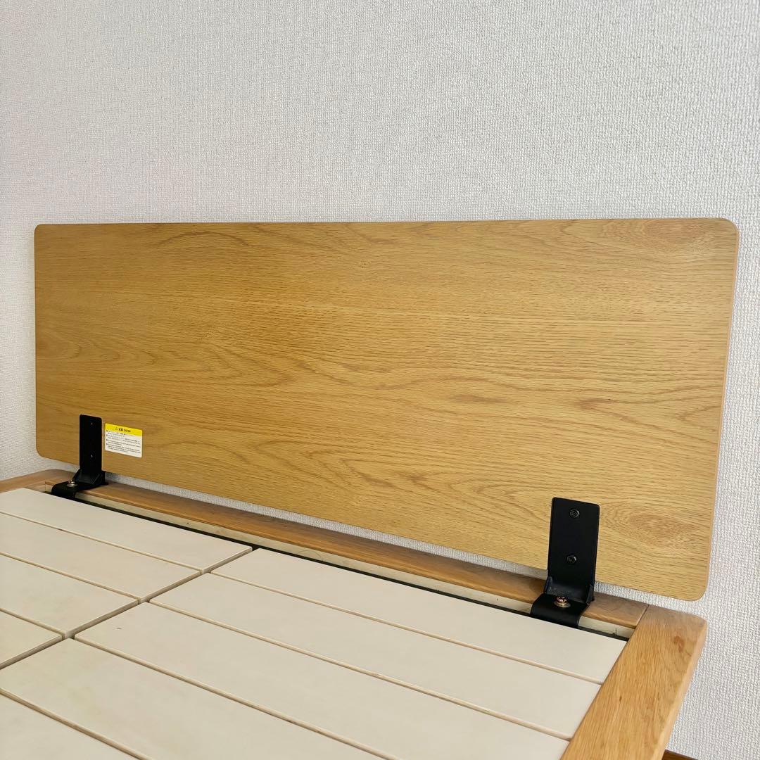 無印良品 木製 ベッドフレーム ヘッドボード セミダブル