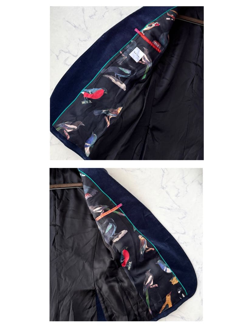 C846 Paul Smith ポールスミス ベロア セットアップ スーツ