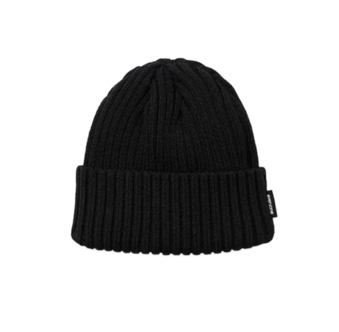 帽子 everyone basic beanie black