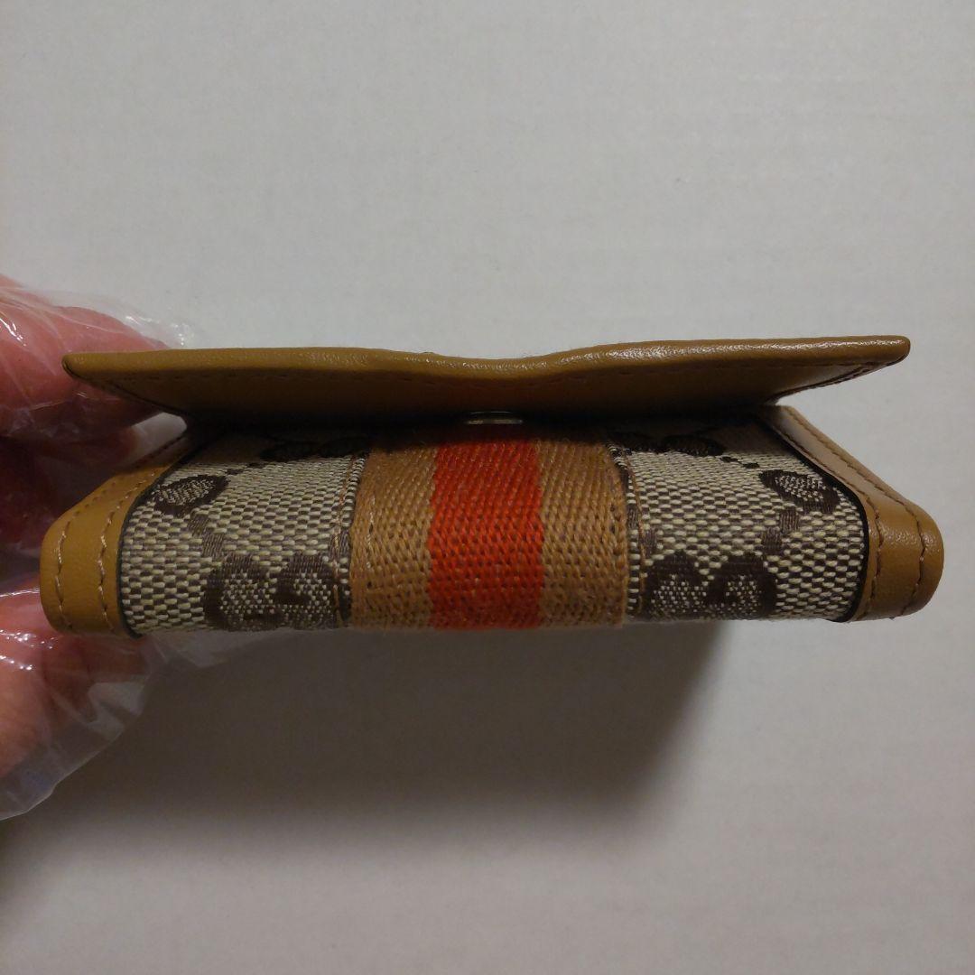 GUCCI　キーケース　グッチ　キーケース　GGキャンパス　シェリーライン