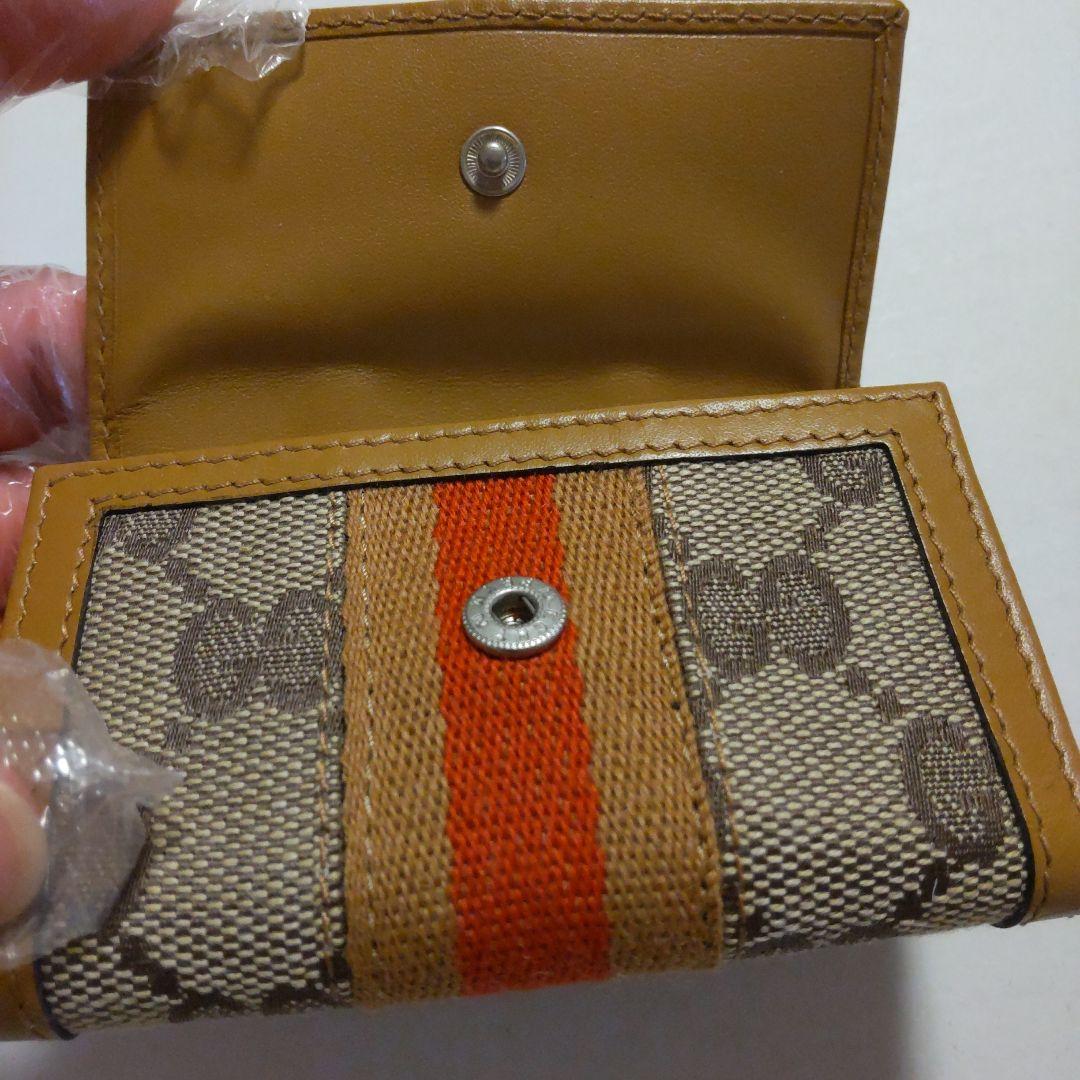 GUCCI　キーケース　グッチ　キーケース　GGキャンパス　シェリーライン
