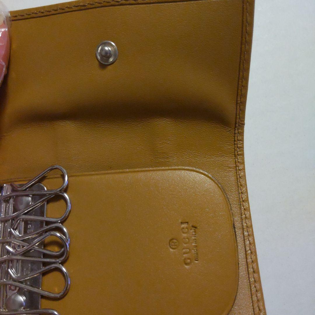 GUCCI　キーケース　グッチ　キーケース　GGキャンパス　シェリーライン