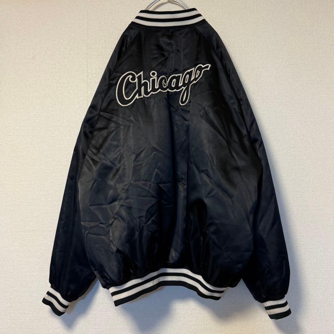 ナイキ チーム MLB ホワイト ソックス ナイロン サテン スタジャン 3XL