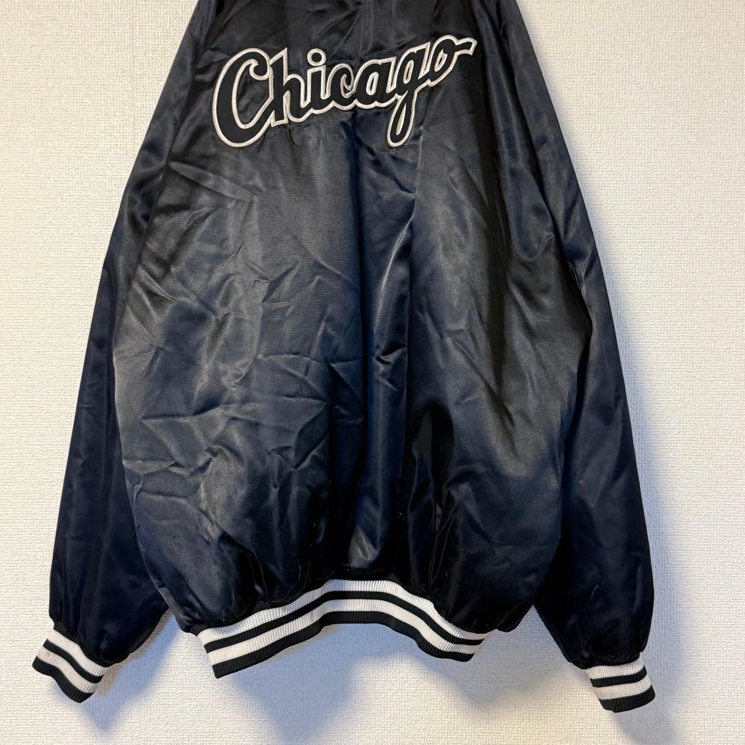 ナイキ チーム MLB ホワイト ソックス ナイロン サテン スタジャン 3XL