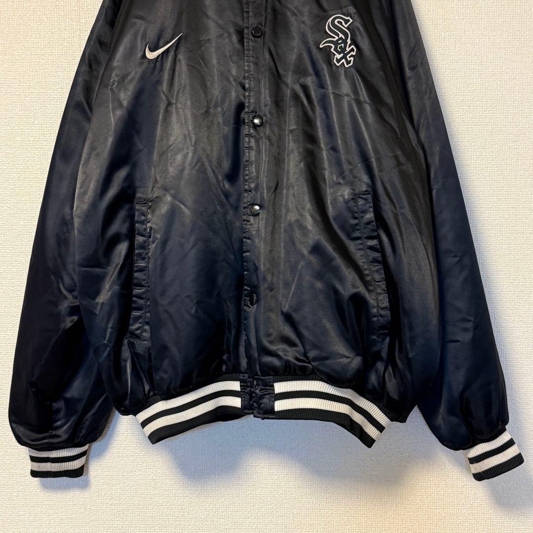 ナイキ チーム MLB ホワイト ソックス ナイロン サテン スタジャン 3XL