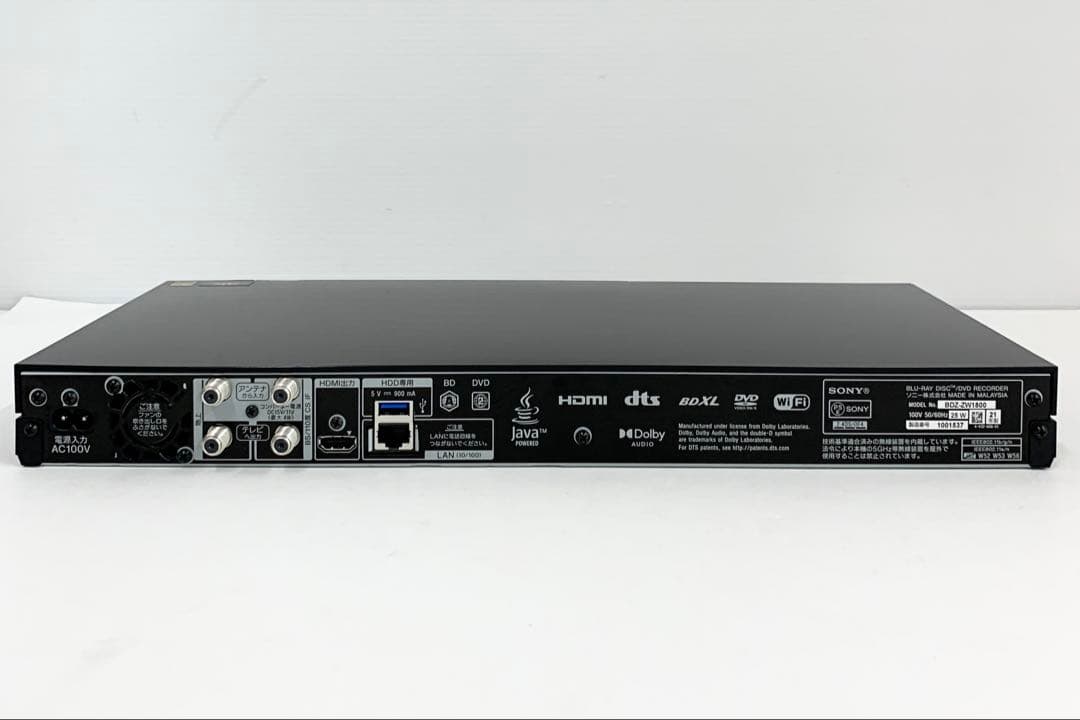 ま*さ様 SONY ソニー 4Kブルーレイレコーダー BDZ-ZW1800 20