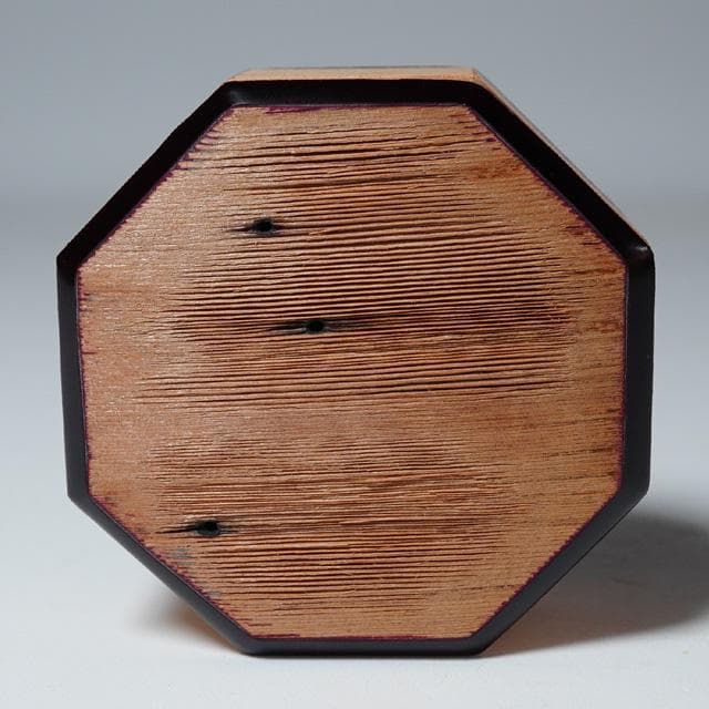 妙喜庵待庵古材八角茶器　武田士延御書付　不賢斎　共箱　茶道具　替茶器