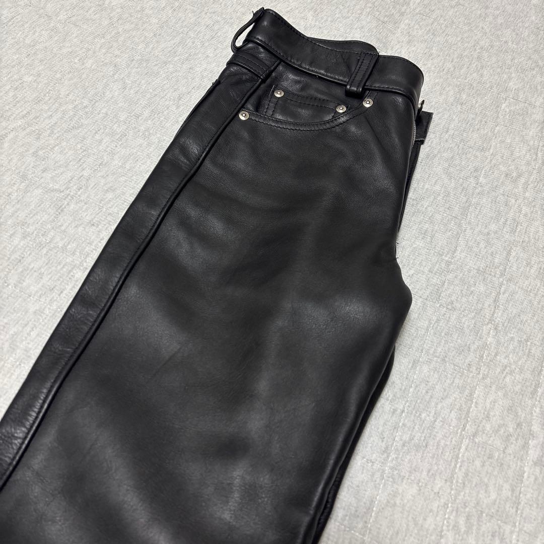 希少 SCHOTT 600 レザーパンツ　バイカー ライダース USA