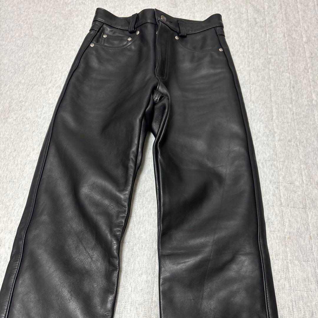 希少 SCHOTT 600 レザーパンツ　バイカー ライダース USA