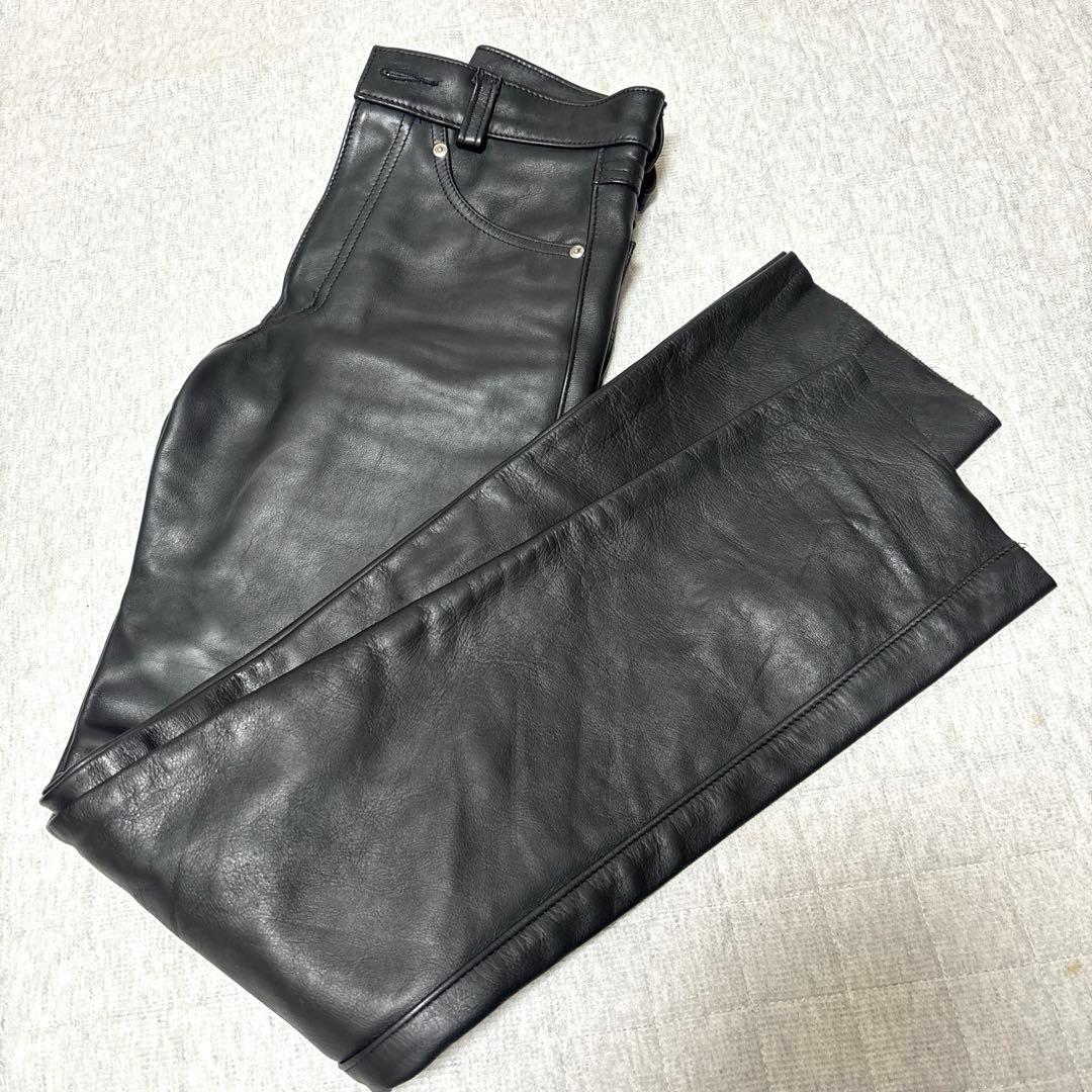 希少 SCHOTT 600 レザーパンツ　バイカー ライダース USA