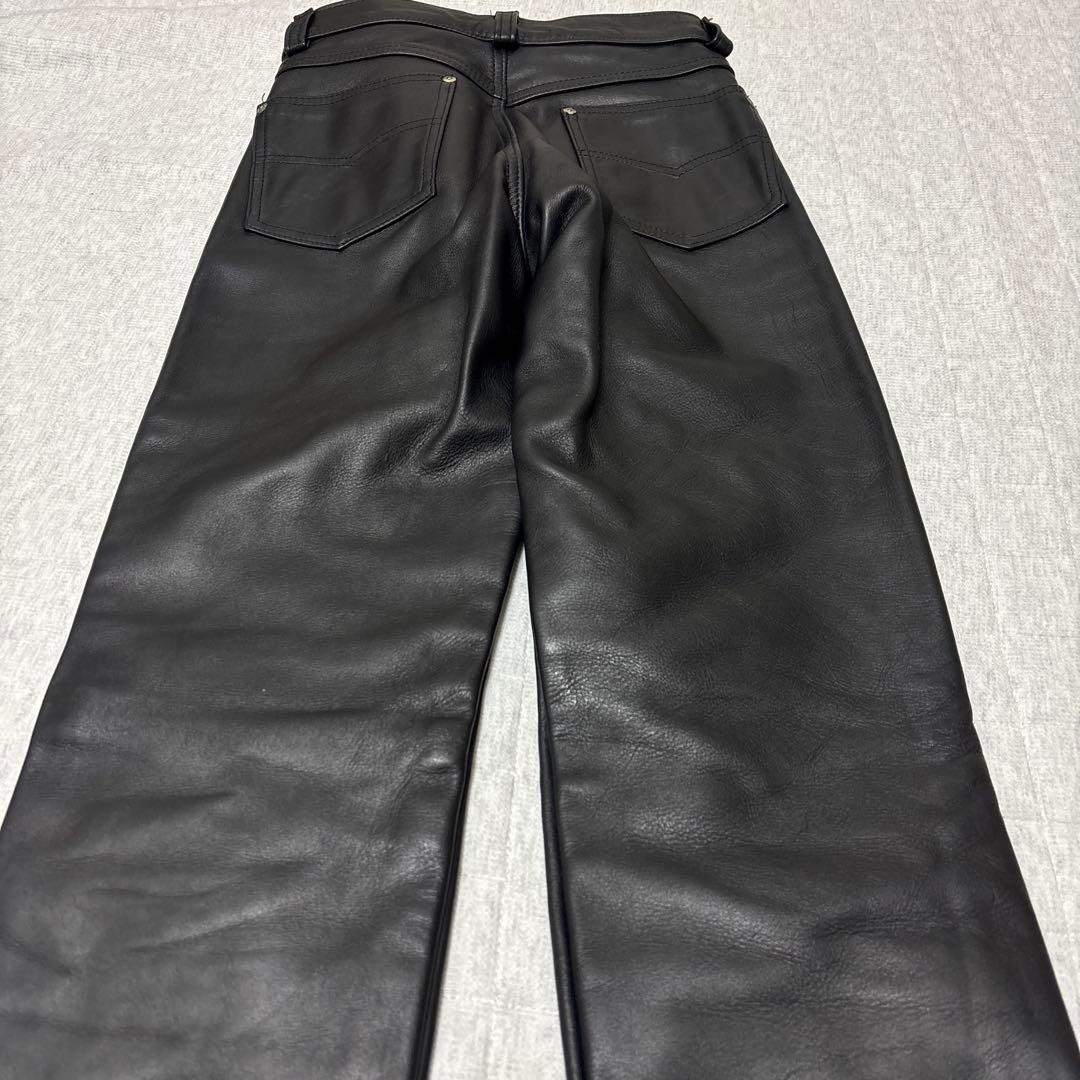 希少 SCHOTT 600 レザーパンツ　バイカー ライダース USA